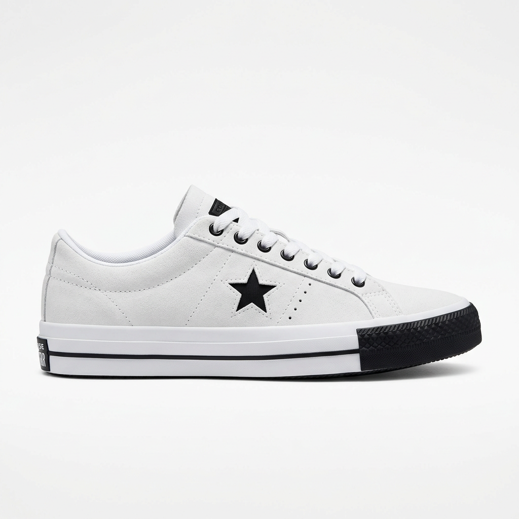 Converse One Star Pro — White / Black