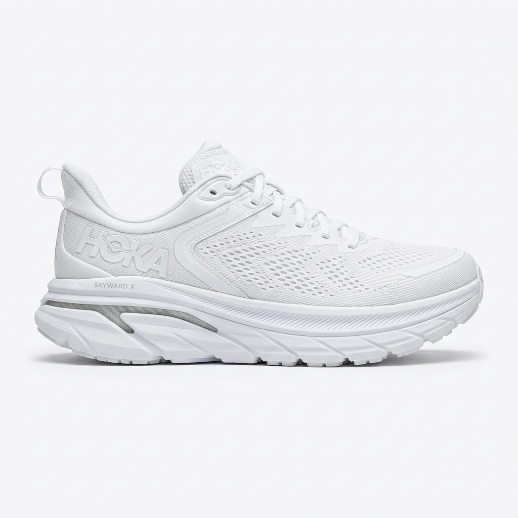Hoka Skyward X — Triple White